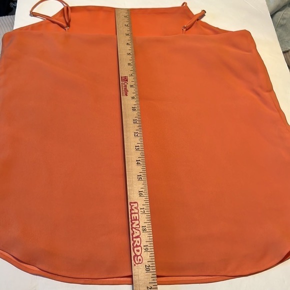 Ann Taylor orange spaghetti string lined shell medium - Picture 7 of 7